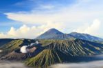 Bromo Vocano Mountain Stock Photo