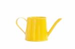 Mini Yellow Watering Can Stock Photo