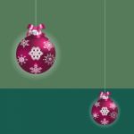 Pink Christmas Ball Stock Photo