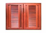 Wooden Cabinet Doors Stock Photo