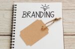 Branding Idea With Brand Tag Stock Photo