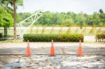 Road Cones Stock Photo