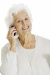 Elderly Woman Smile Stock Photo