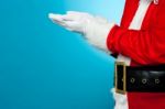 Close Up Of Open Palms Of Santa Claus Stock Photo