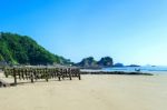 Beautiful Seascape And Blue Sky Stock Photo