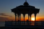 Brighton, East Sussex/uk - January 26 : View Of The Sunset From Stock Photo