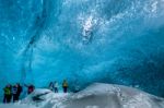 Crystal Ice Cave Near Jokulsarlon Stock Photo