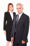 Businessman And Businesswoman Stock Photo