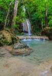 Erawan Waterfall Stock Photo