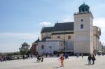 A View Of The Old Market Square In Warsaw Stock Photo