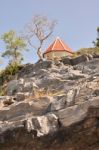 Pavilion Located On A High Cliff Stock Photo