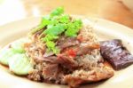 Steamed Duck Or  Pot-stewed Duck With Rice Stock Photo