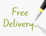 Free Delivery Means With Our Compliments And Complimentary Stock Photo