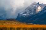 The Torres Del Paine National Park In The South Of Chile Is One Stock Photo