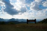 Cloudy Sky View Point At Monk Crubasai Stock Photo