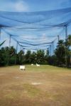 Practicing Golf At The Driving Range Stock Photo