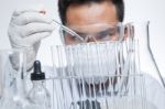 Scientists Are Experimenting Stock Photo