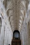 Interior View Of Winchester Cathedral Stock Photo