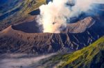 Mount Bromo Volcano (gunung Bromo)in Bromo Tengger Semeru National Park, East Java, Indonesia Stock Photo