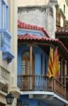 Colonial Buildings In The Historic Colonial City Of Cartagena, C Stock Photo