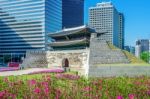 Sungnyemun Gate (namdaemun Market) In Seoul, South Korea Stock Photo