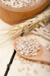 Organic Wheat Grains Stock Photo