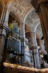 Malaga, Andalucia/spain - July 5 : Interior View Of The Cathedra Stock Photo