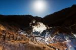 Jigokudani Hell Valley ,noboribetsu Stock Photo