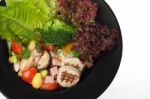 Salad Isolated Stock Photo