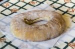 Round Loaf Of Traditional Bread Stock Photo