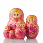 Matryoshka - A Russian Nested Dolls Stock Photo