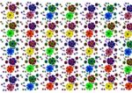 Multicolored Flowers Background Stock Photo