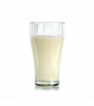 Glass Of Milk Isolated On The White Background Stock Photo