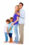 Couple With Two Children Stock Photo