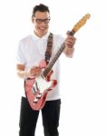 Young Guitarist Stock Photo