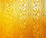 Golden Thai Background Stock Photo