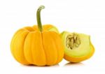 Pumpkin Isolated On The White Background Stock Photo