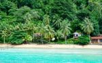 Tropical Landscape With Sea And Forest Background In Thailand Stock Photo