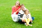 Family Enjoying In Outdoor Stock Photo