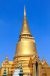 Thai Golden Pagoda Stock Photo