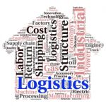 Conceptual Industrial Or Logistics Text Word Cloud Tagcloud Stock Photo