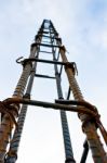 Metal Framework For Concrete Pouring Stock Photo