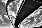 Black And White Under The Bridge Holyhead Anglesey Stock Photo