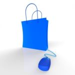 Online Shopping Shows Internet Purchases Stock Photo