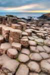 Giant's Causeway In Northern Ireland Stock Photo