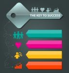 Key To Success Concept Background Template Stock Photo