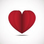 Heart Love Flat Design Icon  Illustration Stock Photo