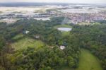 The Helicopter Shot From Dhaka, Bangladesh Stock Photo