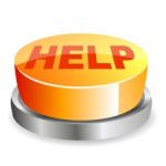 Help Button Stock Photo