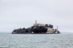 View Of Alcatraz Prison Near San Francisco Stock Photo